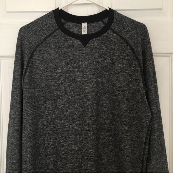 Lululemon Cypress Run Grey and Black Heathered Long Sleeve - Picture 4 of 8